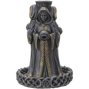 Pacific Giftware Mother Maiden Crone Backflow Incense Burner, 9.25-inch Height, Cold Cast Resin