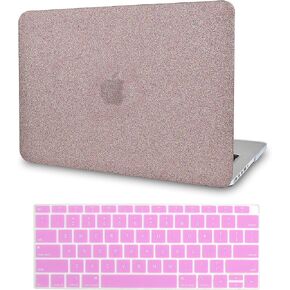 Compatible with MacBook Air 13 inch Case (2010-2017 Release) A1369/A1466 Protective Plastic Hard Shell(Baby Pink Sparkling)