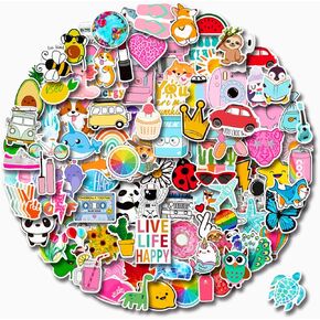 Stickers for Water Bottles, 110 Pack/PCS Cute Vsco Vinyl Aesthetic Waterproof Stickers Laptop Hydroflask Skateboard Computer Stickers for Teens Kids Girls