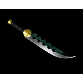29" Anime Deadly of Meliodas Carbon Steel Sword Blade with Real Leather Sheath Cosplay Costume Weapon Gift LARP