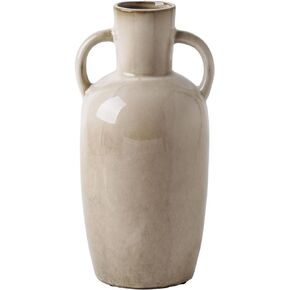 VICTOR & TERESA Blue and White Vase for Flowers, Decorative Ceramic Vases for Home Decor, Modern Navy Vases for Pampas Grass, Table Accent, Centerpieces, Mantel, Living Room, Bookshelf,10.8 inch