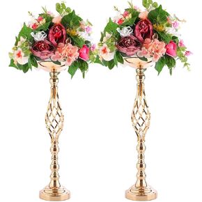 Wedding Centerpieces for Reception Tables, Twist Candleholder Stands, Wedding Flower Arrangement Vases, Metal Centerpieces for Wedding Road-Leading Home Decor