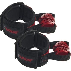 Lifeline Fitness Ankle and Wrist Attachments for Exercise Resistance Cables to Isolate and Target Muscle Groups , Black
