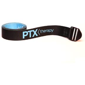 Therapy - Posture Strap with Adjustable Buckle for Yoga, Physical Therapy Exercise and Therapeutic Stretches - Improve Posture and Alignment - Reduce Musculoskeletal Pain - Color: Black & Blue