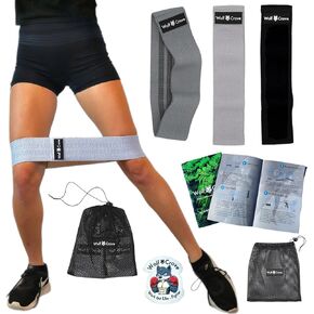 Resistance Bands Set - Tone Your HIPS, Glutes and core with Ease! | 6-Piece Workout Exercise Workout Bands for Women and Men, Booty Bands, Flexbands, with Mesh Carrying Bag, Workout Guide, and Decal