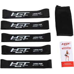 HGT Resistance Bands Set - Latex-Free Booty Bands for Women & Men - Supports Stretching, Yoga, PT, Glutes & Legs Training - Exercise Equipment for Home/Gym Workouts