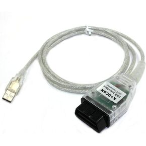 كابل واجهة USB للسيارة Ediabas K + Dcan USB obd obd2 obdii ماسح ضوئي تشخيصي متوافق مع BMW R56 E87 E93 E70 أبيض in Kuwait