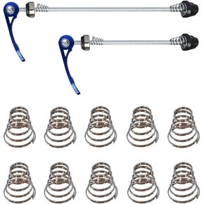 Bicycle Quick Release Skewers Axle Front Rear Skewers Rod Steel Wheel +10 pcs Spring Replacements for Mountain Road Bike