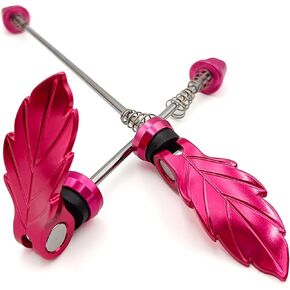 Leaf-Shaped Bike Quick Release Skewer Front & Rear Set for MTB, Road Bike