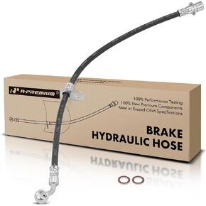 A-Premium Rear Driver Brake Hydraulic Hose Compatible with Select Chevy, GMC, Pontiac and Suzuki Models - Equinox 2007-2012, Terrain 2010-2011, Torrent 2007-2009, XL-7 2007-2009 - Replace# 23240856