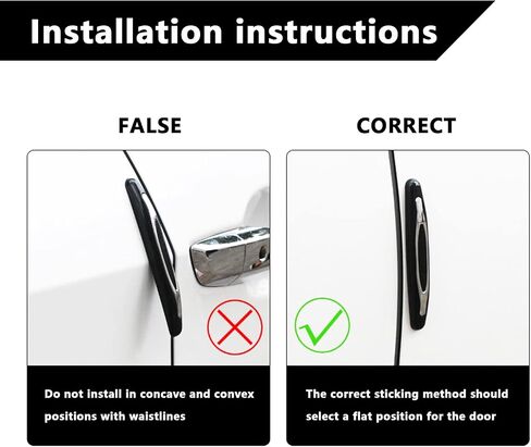 4 PCS Car Door Edge Guards, Car Side Door Protector Anti-Scratch Body Sticker Trim Decoration for Most Car SUV Pickup Truck (Black) in Saudi Arabia