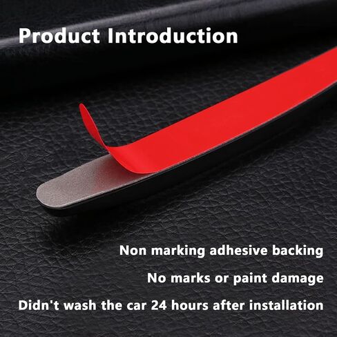 4 PCS Car Door Edge Guards, Car Side Door Protector Anti-Scratch Body Sticker Trim Decoration for Most Car SUV Pickup Truck (Black) in Saudi Arabia