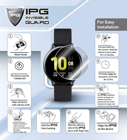 IPG لساعة Garmin tactix Delta الشمسية التكتيكية واقي شاشة هيدروجيل (وحدتان) طبقة شفافة عالية الدقة غير مرئية مضادة للخدش - ناعمة/شفاء ذاتي/فقاعة لـ tactix Delta in Saudi Arabia