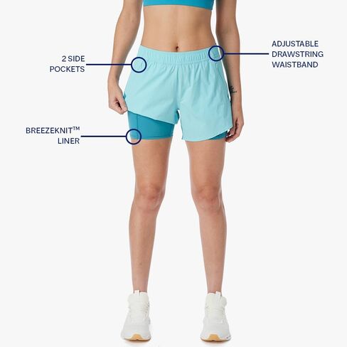 Fair Harbor The Corliss Short –– Women's Athletic Short, 5-Inch Inseam –– Quick Dry with Short Liner in Kuwait