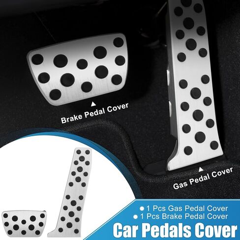 Foot Pedal Cover Anti Slip Brake and Gas Pedal Pad for Toyota Camry 18-22 for Toyota Avalon 19-21 for Toyota Highlander 20-22 for Lexus ES 18-21 Aluminum Alloy Black (Set of 2) in Saudi Arabia