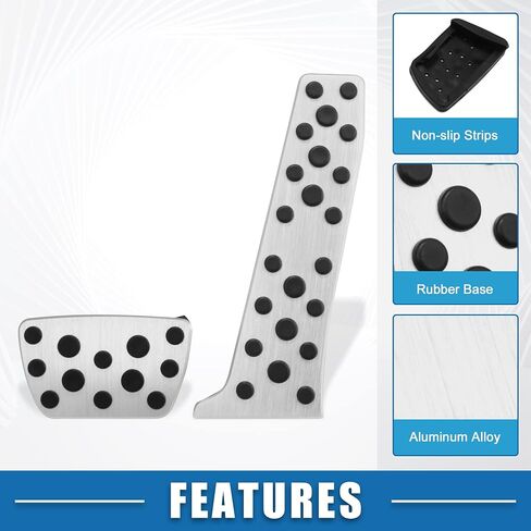 Foot Pedal Cover Anti Slip Brake and Gas Pedal Pad for Toyota Camry 18-22 for Toyota Avalon 19-21 for Toyota Highlander 20-22 for Lexus ES 18-21 Aluminum Alloy Black (Set of 2) in Saudi Arabia