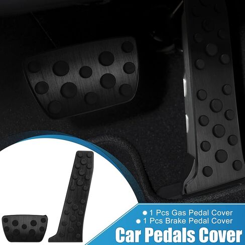 Foot Pedal Cover Anti Slip Brake and Gas Pedal Pad for Toyota Camry 18-22 for Toyota Avalon 19-21 for Toyota Highlander 20-22 for Lexus ES 18-21 Aluminum Alloy Black (Set of 2) in Saudi Arabia