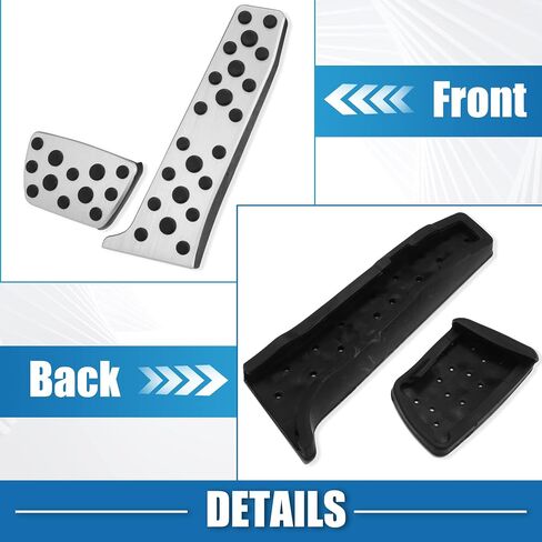 Foot Pedal Cover Anti Slip Brake and Gas Pedal Pad for Toyota Camry 18-22 for Toyota Avalon 19-21 for Toyota Highlander 20-22 for Lexus ES 18-21 Aluminum Alloy Black (Set of 2) in Saudi Arabia
