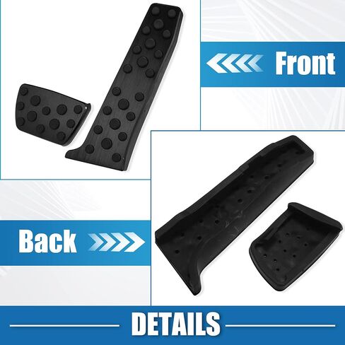 Foot Pedal Cover Anti Slip Brake and Gas Pedal Pad for Toyota Camry 18-22 for Toyota Avalon 19-21 for Toyota Highlander 20-22 for Lexus ES 18-21 Aluminum Alloy Black (Set of 2) in Saudi Arabia