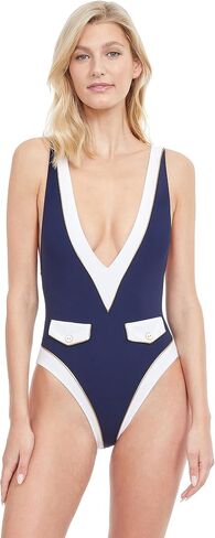 Gottex Women's Standard High Class Plunge V-Neck Halter One Piece in Saudi Arabia