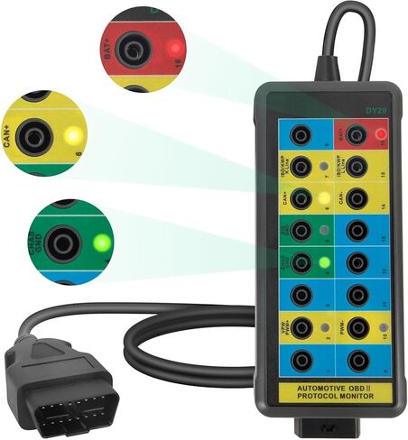 OBD2 Breakout Box OBDII Protocol Detector, Car CAN Test Breakout Box Fault Diagnosis Scan Tool, Access Scan Tool Communication Detection, Diagnosis, Programming in Kuwait