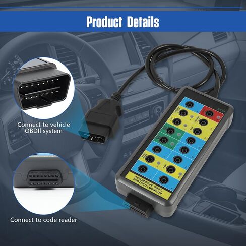 OBD2 Breakout Box OBDII Protocol Detector, Car CAN Test Breakout Box Fault Diagnosis Scan Tool, Access Scan Tool Communication Detection, Diagnosis, Programming in Kuwait
