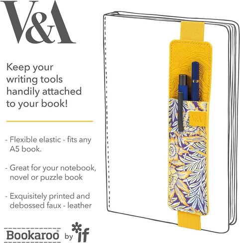 حقيبة أقلام IF V & A Bookaroo موريس توليب ويلو، أصفر، مقاس واحد in Saudi Arabia