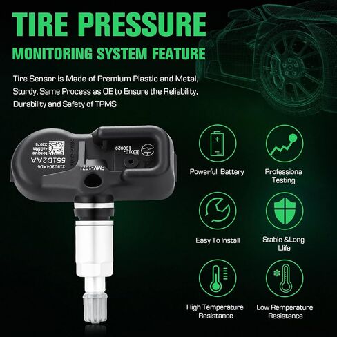 مستشعر TPMS 315 ميجاهرتز لسيارة Lexus GS350، لسيارة Toyota Camry RAV4 Scion Yaris Corolla مستشعر مراقبة ضغط الإطارات مناسب لـ PMV-107J 42607-33021 42607-06011 42607-33011 (4 قطع) in Saudi Arabia