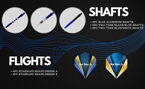 6pc Steel Tip Darts Set - Professional Darts for Dartboard - Includes Barrels + Plastic/Aluminum Shafts + O'Rings + Flights + Sharpener + Wrench in Saudi Arabia