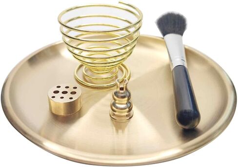 5 in1Incense Burner,Palo Santo Holder,Sage Holder, Incense Holder with Ash Catcher for Incense Sticks,Coil Incense,Incense Cones in Devotional Area, Yoga, Meditation Room Home Décor (Oval) in Saudi Arabia