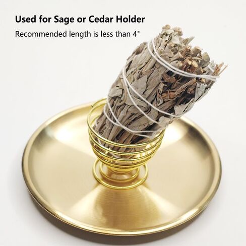 5 in1Incense Burner,Palo Santo Holder,Sage Holder, Incense Holder with Ash Catcher for Incense Sticks,Coil Incense,Incense Cones in Devotional Area, Yoga, Meditation Room Home Décor (Oval) in Saudi Arabia