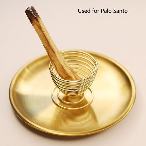 5 in1Incense Burner,Palo Santo Holder,Sage Holder, Incense Holder with Ash Catcher for Incense Sticks,Coil Incense,Incense Cones in Devotional Area, Yoga, Meditation Room Home Décor (Oval) in Saudi Arabia