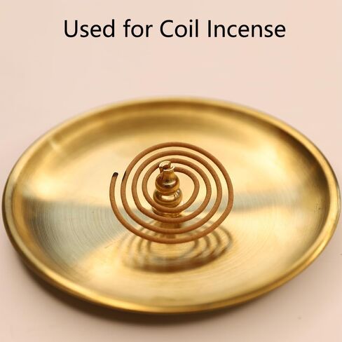 5 in1Incense Burner,Palo Santo Holder,Sage Holder, Incense Holder with Ash Catcher for Incense Sticks,Coil Incense,Incense Cones in Devotional Area, Yoga, Meditation Room Home Décor (Oval) in Saudi Arabia