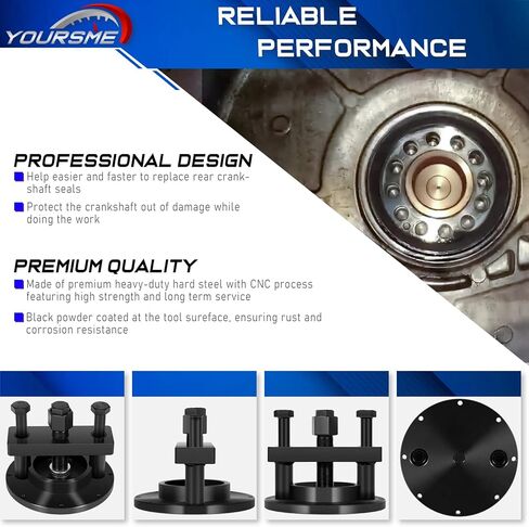 Yoursme W470589004300 Rear Crankshaft Oil Seal Remover and Installer Tool Kit for Detroit Diesel DD13 DD15 DD16 Engines in Saudi Arabia