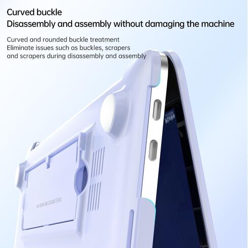 مناسب لجهاز MacBook Air 13 بوصة باللون الأسود مع حامل موديل A2337 A2179 A1932, 2022 2021 2020 2019 2018 in Kuwait