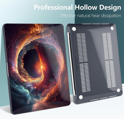 Case for MacBook Pro 13 inch 2020 2022 Released M2/M1 Chip A2338/A2251/A2289, Plastic Hard Shell Laptop Case with Keyboard Cover & Trackpad Protector & 2 OTG Adapters, Galaxy Sky in Saudi Arabia