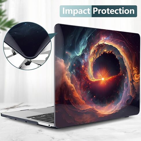 Case for MacBook Pro 13 inch 2020 2022 Released M2/M1 Chip A2338/A2251/A2289, Plastic Hard Shell Laptop Case with Keyboard Cover & Trackpad Protector & 2 OTG Adapters, Galaxy Sky in Saudi Arabia