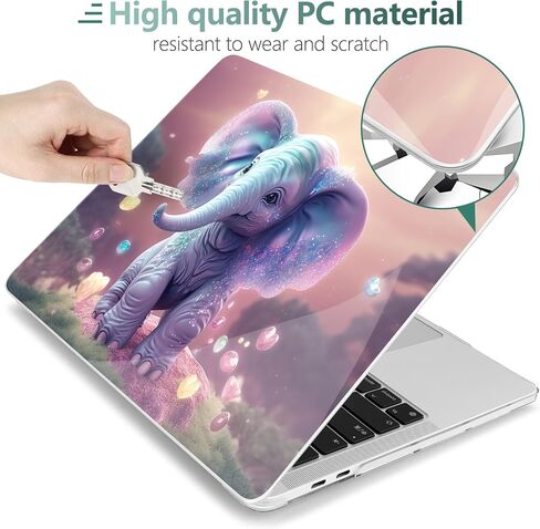Case for MacBook Pro 13 inch 2020 2022 Released M2/M1 Chip A2338/A2251/A2289, Plastic Hard Shell Laptop Case with Keyboard Cover & Trackpad Protector & 2 OTG Adapters, Galaxy Sky in Saudi Arabia