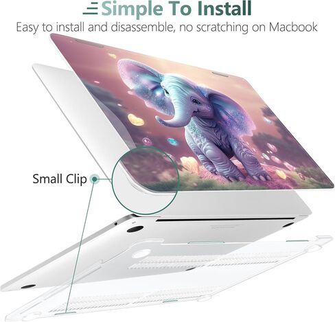 Case for MacBook Pro 13 inch 2020 2022 Released M2/M1 Chip A2338/A2251/A2289, Plastic Hard Shell Laptop Case with Keyboard Cover & Trackpad Protector & 2 OTG Adapters, Galaxy Sky in Saudi Arabia
