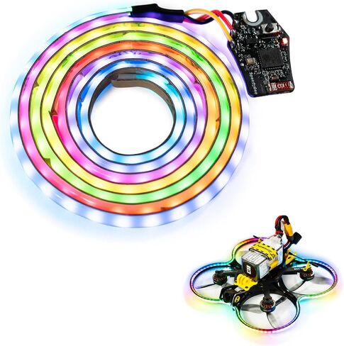 SpeedyBee Meteor FPV Drone LED Lights Strip-Wireless Configuration Light with Length Flexibility Multi-Colors for 2.5 3 3.5 Inch Cinewhoop FPV Frame Flight Controller in Saudi Arabia