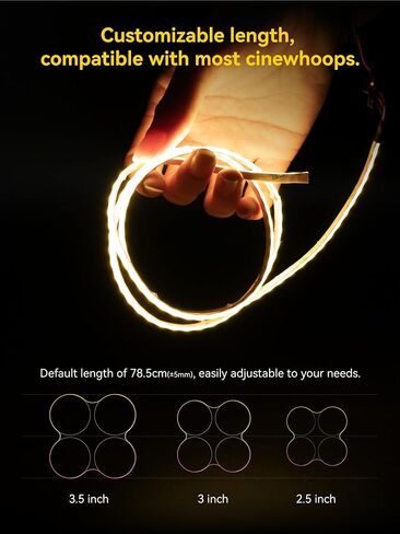 SpeedyBee Meteor FPV Drone LED Lights Strip-Wireless Configuration Light with Length Flexibility Multi-Colors for 2.5 3 3.5 Inch Cinewhoop FPV Frame Flight Controller in Saudi Arabia