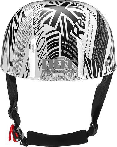 Baseball Style Cap Retro Motorcycle Helmet Baseball Cap Helmet Vintage Open Face Motorcycle Helmet Unisex-Adult - for Scooter Moped Cap Street Cruiser Jet - DOT Certified in Saudi Arabia