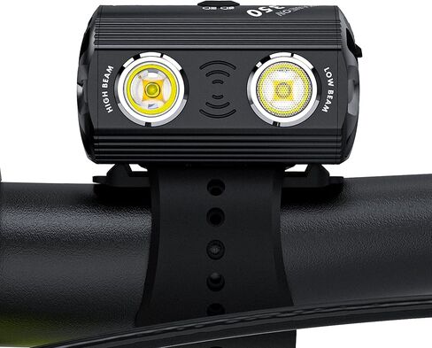 Volo URBANEON 350 أضواء أمامية للدراجة لركوب الدراجات ليلاً، مصباح أمامي LED لركوب الدراجات، مصباح رأس صغير قابل لإعادة الشحن للدراجات، 2 شعاع، ملحقات ركوب الدراجات الآمنة، خوذة الطريق MTB، سكوتر الجبل in Kuwait