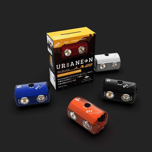 Volo URBANEON 350 أضواء أمامية للدراجة لركوب الدراجات ليلاً، مصباح أمامي LED لركوب الدراجات، مصباح رأس صغير قابل لإعادة الشحن للدراجات، 2 شعاع، ملحقات ركوب الدراجات الآمنة، خوذة الطريق MTB، سكوتر الجبل in Kuwait