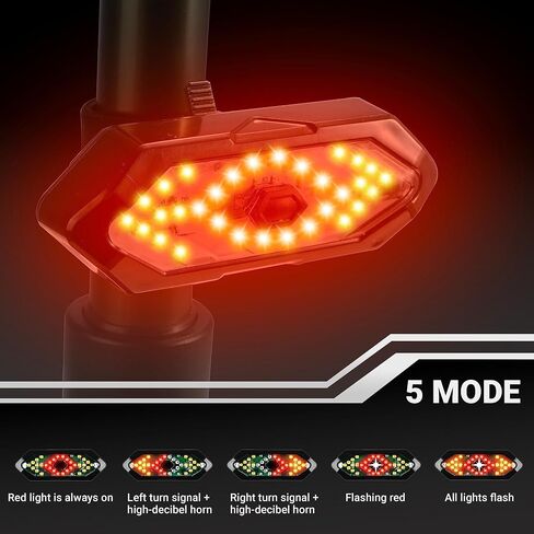 مجموعة مصابيح الدراجة LED من Himiway/+ مؤشر البطارية + القرن/+ عداد السرعة + القرن/مصباح أمامي للدراجة المطورة 400lm/800lm/1500lm للركوب الليلي للدراجة الأمامية والضوء الخلفي IPX6 مقاوم للماء وقابل لإعادة الشحن عبر USB in Saudi Arabia
