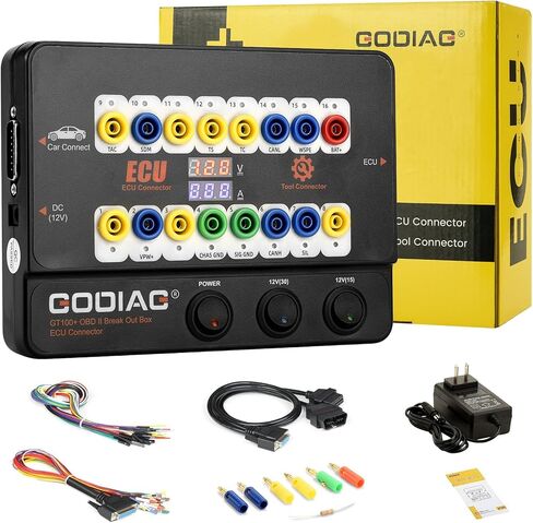 GODIAG GT100 + OBD2 صندوق الاختراق، كاشف بروتوكول obdii القوي، obd ويمكن أن صندوق اندلاع وحدة التحكم الإلكترونية للسيارات، obd2 اختبار تشخيص السيارة in Kuwait