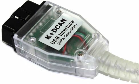 كابل واجهة USB للسيارة Ediabas K + Dcan USB obd obd2 obdii ماسح ضوئي تشخيصي متوافق مع BMW R56 E87 E93 E70 أبيض in Kuwait