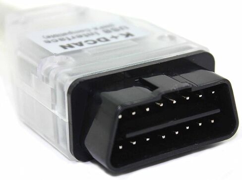 كابل واجهة USB للسيارة Ediabas K + Dcan USB obd obd2 obdii ماسح ضوئي تشخيصي متوافق مع BMW R56 E87 E93 E70 أبيض in Kuwait