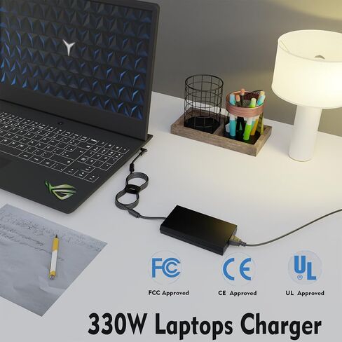 جديد 330W 20V 16.5A AC شاحن الكمبيوتر المحمول A21-330P1A لـ Asus Rog Strix Scar 16 17 17SE 18 G18 Zephyrus-Duo-16 G733PZ G733PY G733P G733 G733CX G814JZ G834JY سلك محول التيار الكهربائي in Kuwait