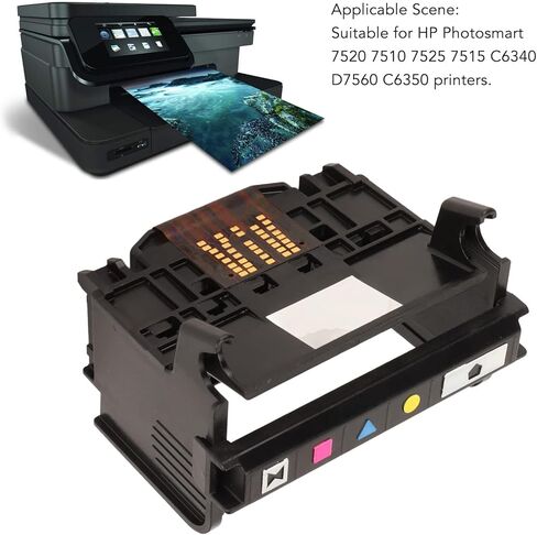 رأس طباعة SUNGOOYUE ABS، بديل رأس الطباعة لطابعات HP Photosmart 7520 7510 7525 7515 C6340 D7560 C6350 in Kuwait